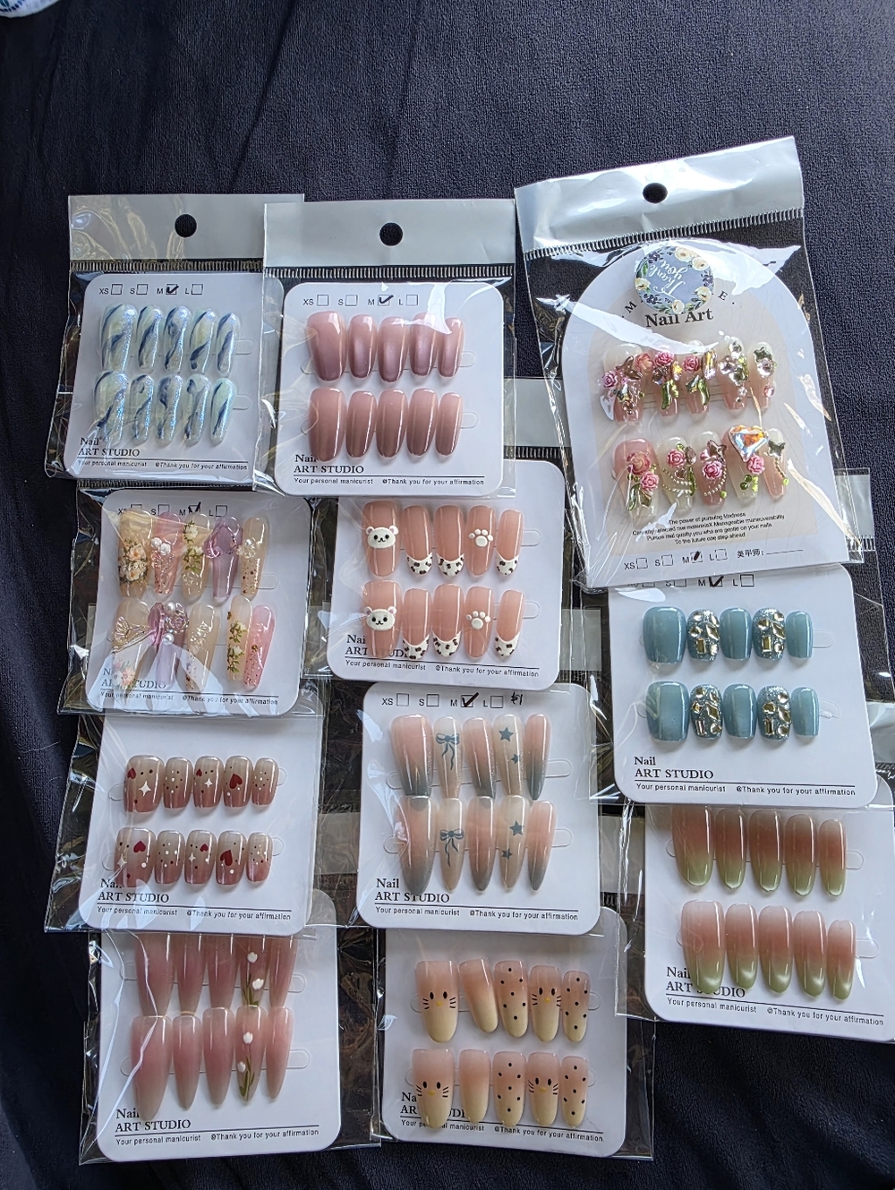 Bundle Of 11 Nail Packs